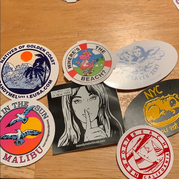 10 Brandy Melville Stickers! - Picture 4 of 4